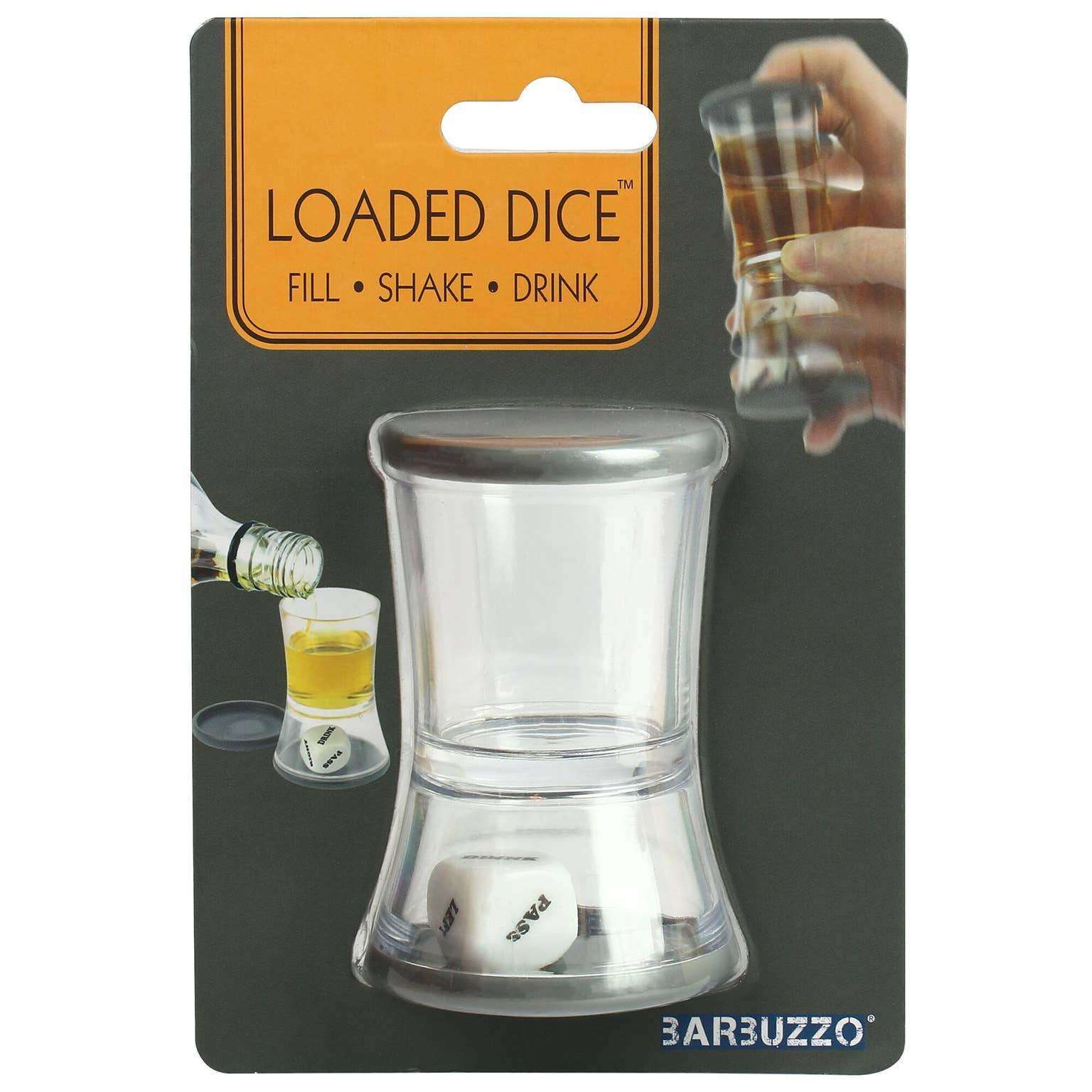 Loaded Dice Shot Glass Drinking Game