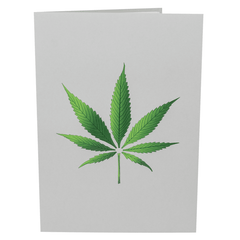 Pot Plant 3D Weed Plant Themed Card