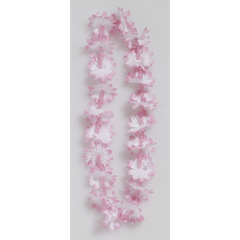 Pink Flower Lei with Beads