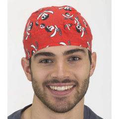 Red Pirate Bandana w/Skulls & Knives