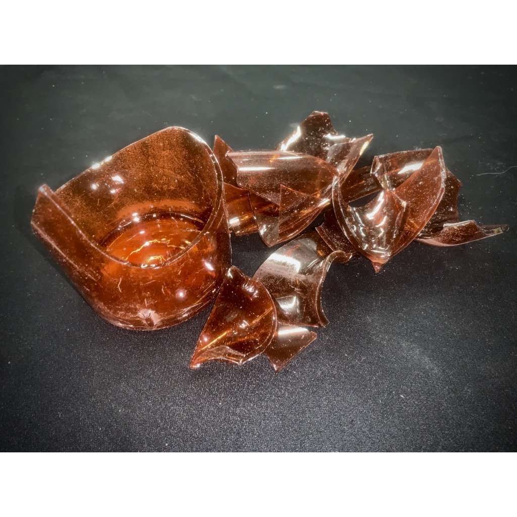 Amber Breakaway Bottle Shards