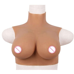 C Cup Brown Silicone Breastplate