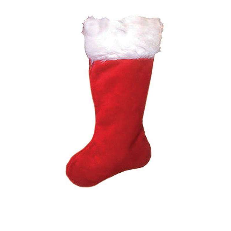 19" Red Regal Plush Christmas Holiday Stocking