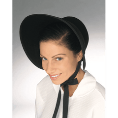 Black Felt Colonial Bonnet