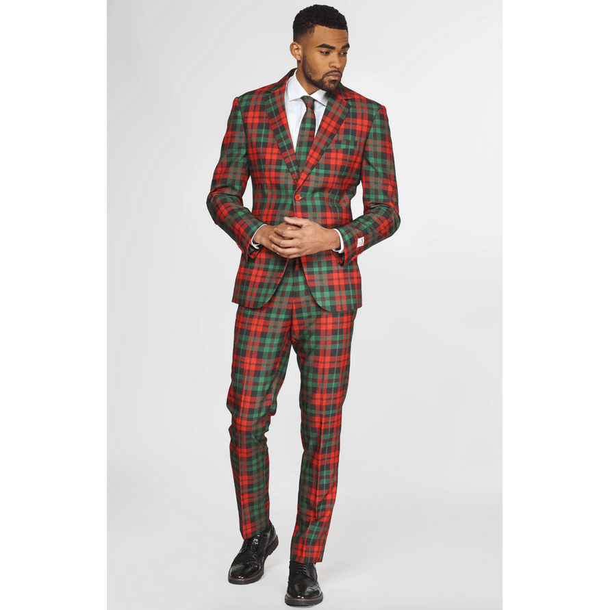 OppoSuits Trendy Tartan Three Piece Suit