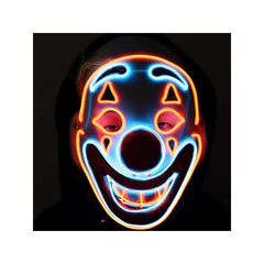 Neon Light Clown Mask