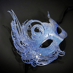 Swan Asymmetric Venetian Mask