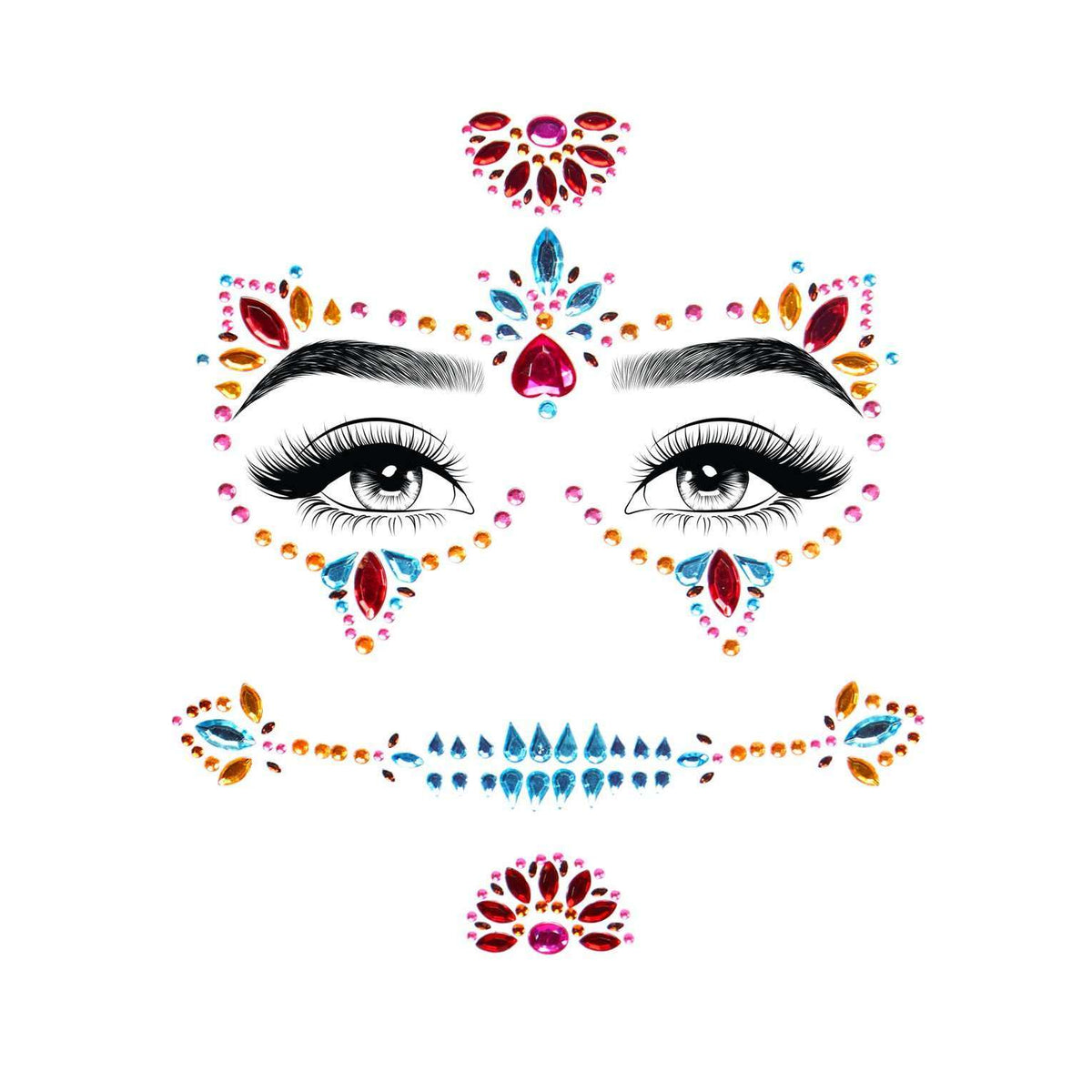 Day Of The Dead Adhesive Face Jewels