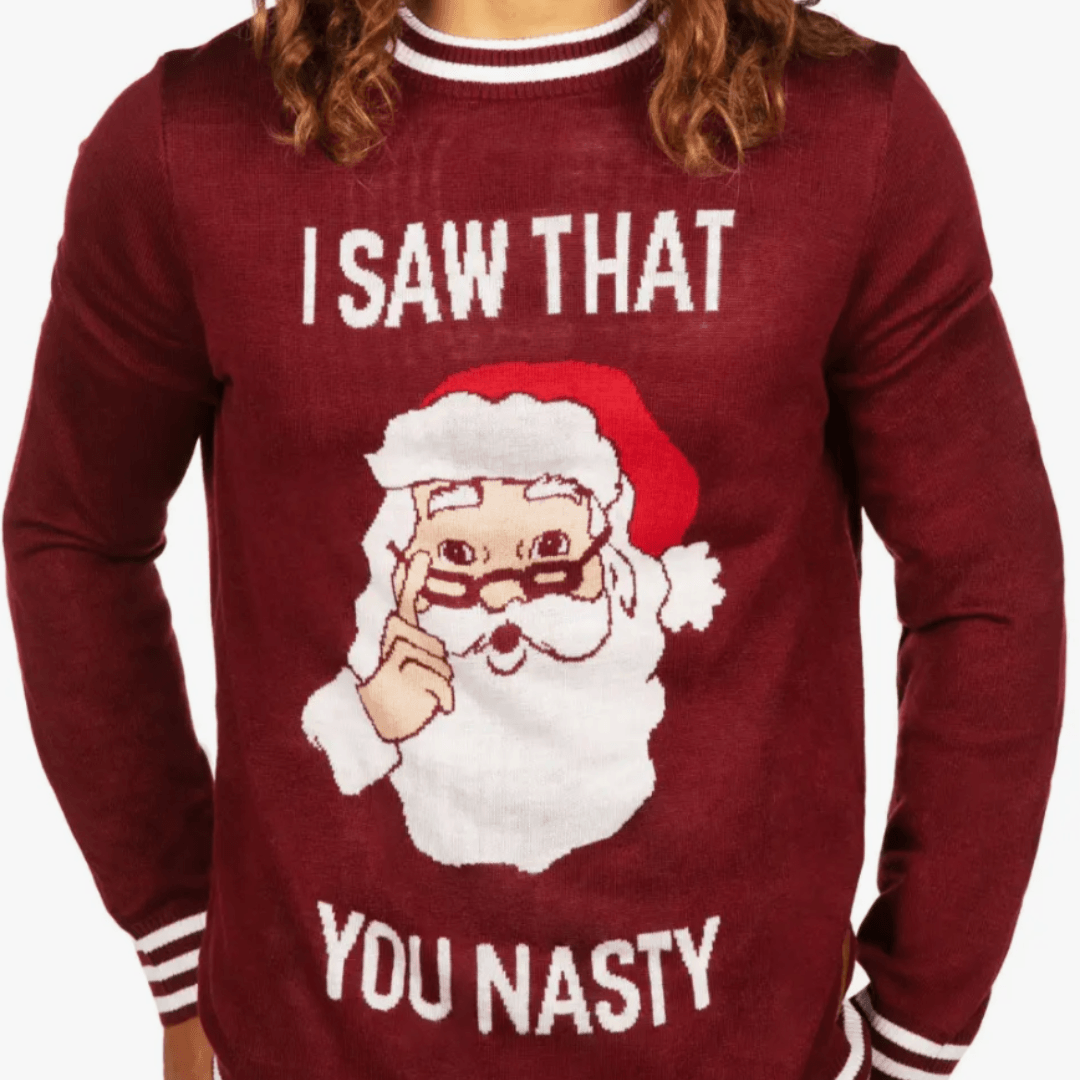 "I Saw That" Funny Christmas Sweater