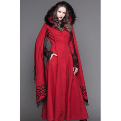 Red Gothic Hooded Queen’s Coat