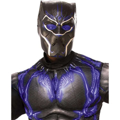 Deluxe Black Panther Muscle Padded Battle Suit Adult Costume