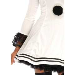 Pierrot Clown Black & White Women's Costume