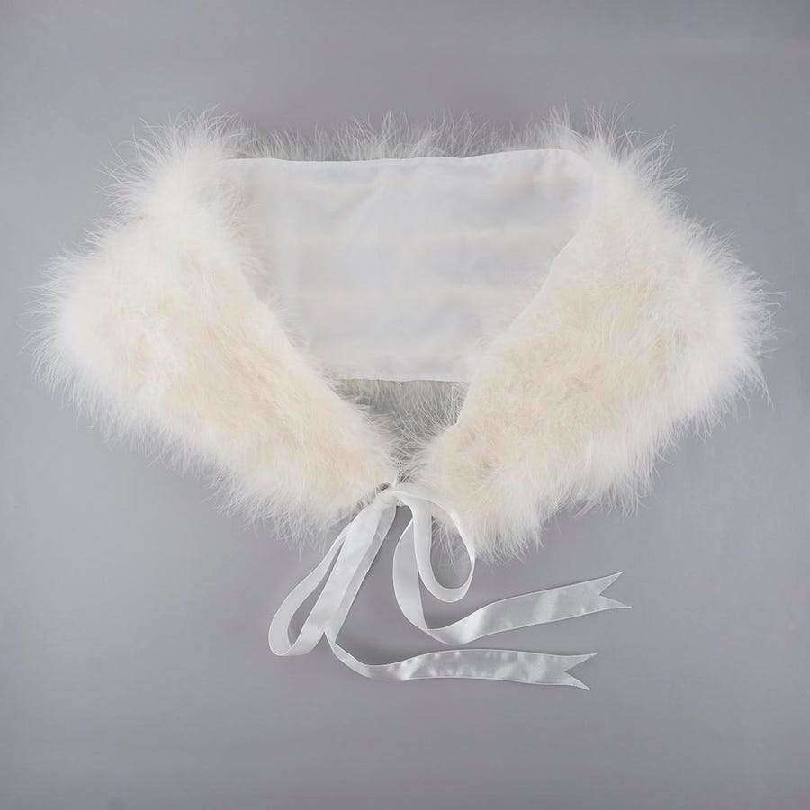 White Marabou Shawl