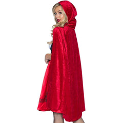 Classic Red Riding Hood Dress & Cape Adult Costume