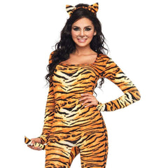 Sexy Wild Tigress Bodysuit Adult Costume