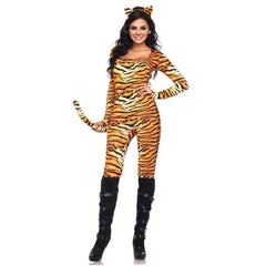 Sexy Wild Tigress Bodysuit Adult Costume