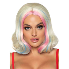 14" Harley Quinn Wavy Bob w/ Money Pieces