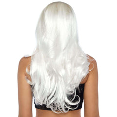 White 27" Long Wavy Wig