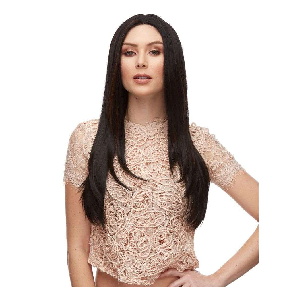 Long Straight Dahlia Middle Part Wig