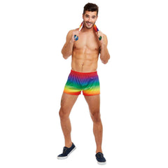 Rainbow Man Tank & Shorts Adult Costume