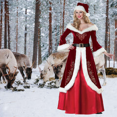 Premium Mrs. Claus Crimson Velvet Women's Costume