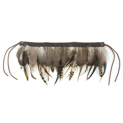 Hackle Natural Feather Choker