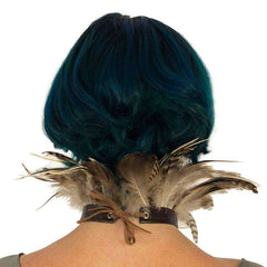 Hackle Natural Feather Choker