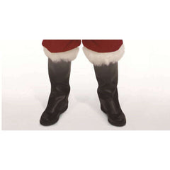 Crimson Velvet Deluxe Santa Suit with Matching Overalls Adult Costume