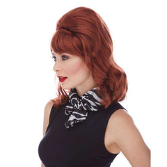 Auburn Peg Bump with Side Bang Wig