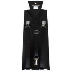 Vinyl Black Skinny Suspenders