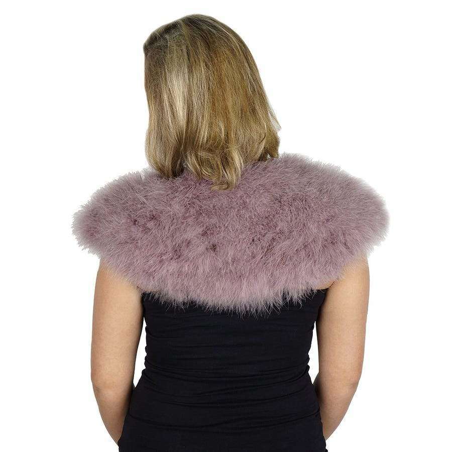 Amethyst Marabou Capelet