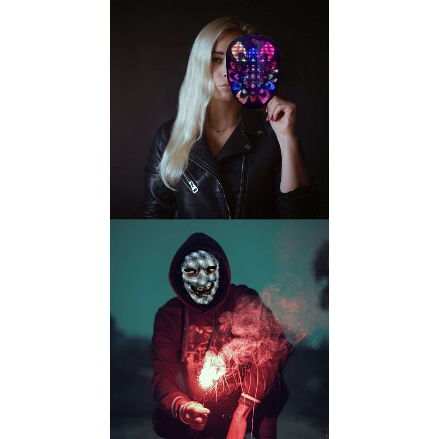 Refacer Face Swapping Digital LED Mask w/ App Controller