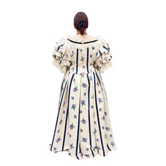 Southern Belle Mrs. Lincoln Floral Ruffled Dress Women's Costume