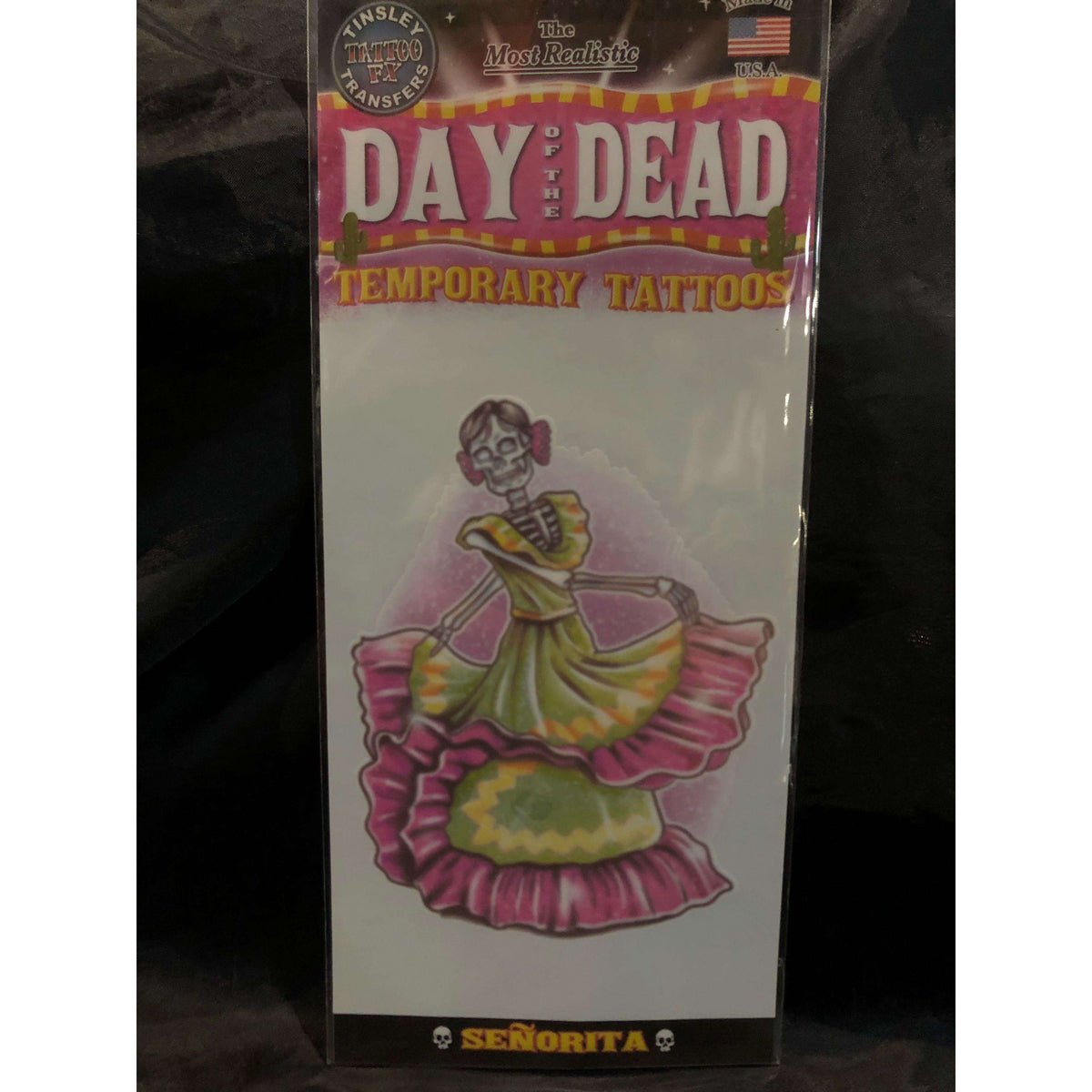 Tinsley Day of the Dead Tattoo Transfers