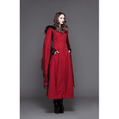 Red Gothic Hooded Queen’s Coat