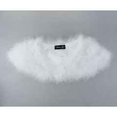 Ivory Marabou Shawl